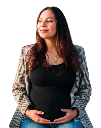 Mother holding baby